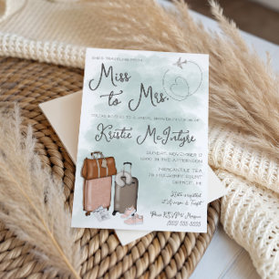 Convite Viajando de Miss para a Sra. Modern. Bagagem