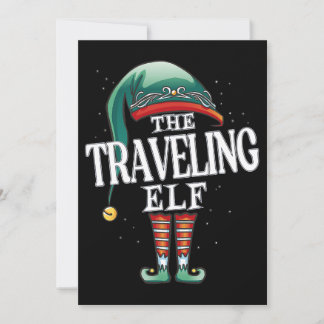 Convite Viajando pelo Elf, Grupo de Natal Xmas, Partido Pa
