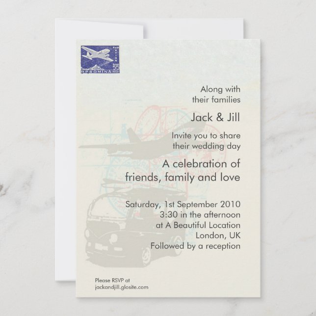 Convite Viajante 5x7 (Frente)