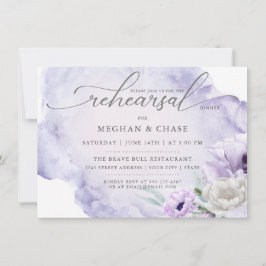 Convite Vias de Aquarela Jardim Floral Lilac