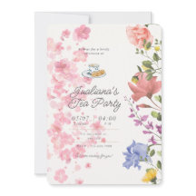 Vibes de Festa de Chá Elegante – Estilo Floral Vin