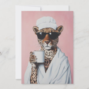 Convite Vibes Relaxadas da Manhã Leopardo