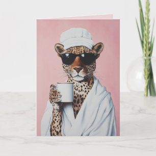 Convite Vibes Relaxadas da Manhã Leopardo