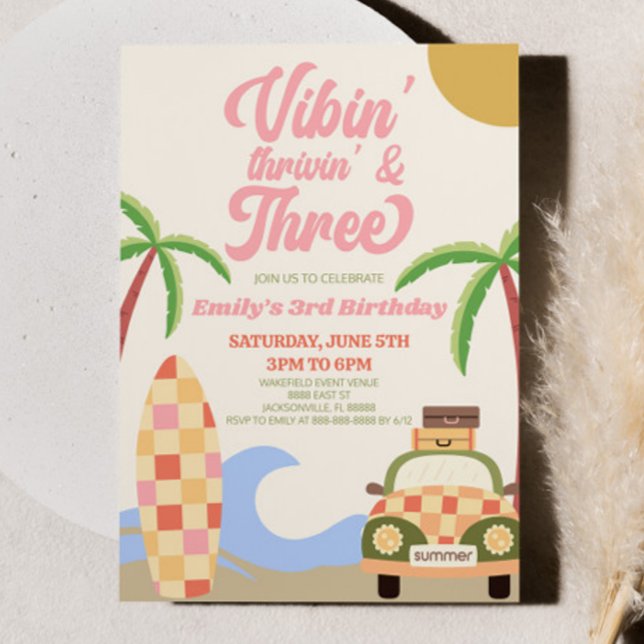 Convite Vibes'Thrivin' & Three Surf Party (Criador carregado)
