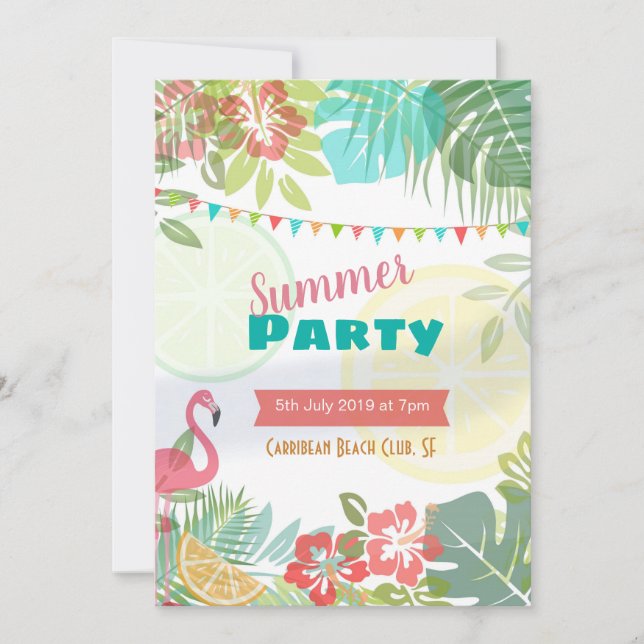 Convite Víbos de feijão (Frente)