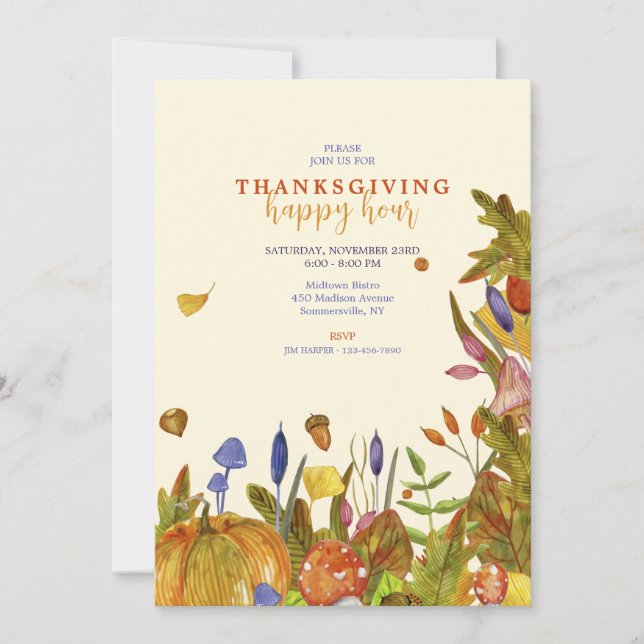 Convite Vibração de Outono (Frente)