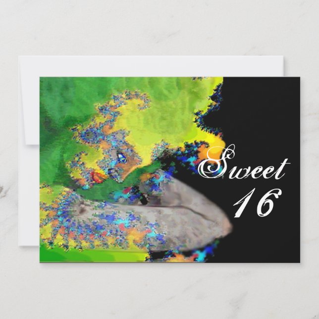 Convite VIBRAÇÕES DA MATÉRIA ,Doce 16 Festas de aniversári (Frente)