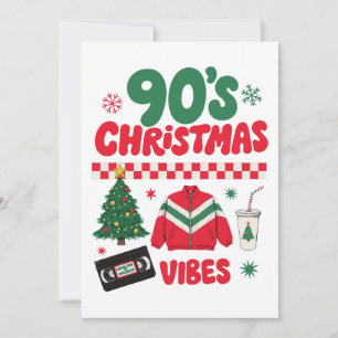 Convite Vibrações de Natal dos Anos 90 Roupa de Treino VHS