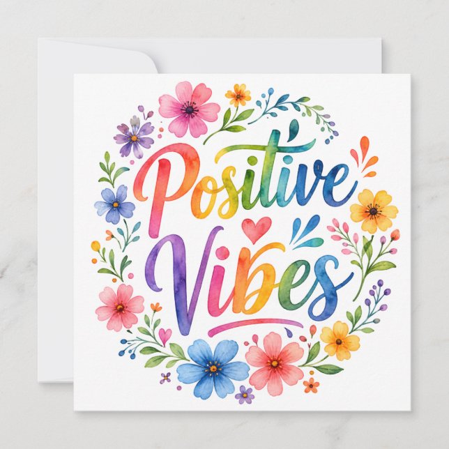 Convite Vibrações Positivas (Frente)