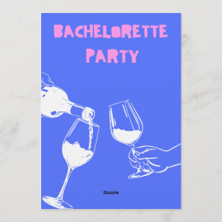 Convite Vibrant Bachelorette Weekend Invitation for Bride