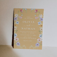 Vibrant Sunshine Flores Silvestres Casamento Moder