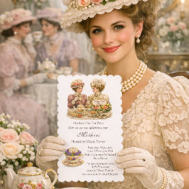 Convite Victorian Mother's Day Tea  Party      