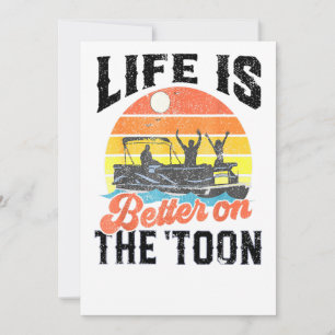 Convite Vida Antiga É Melhor Nos Pontões Toon De Barco