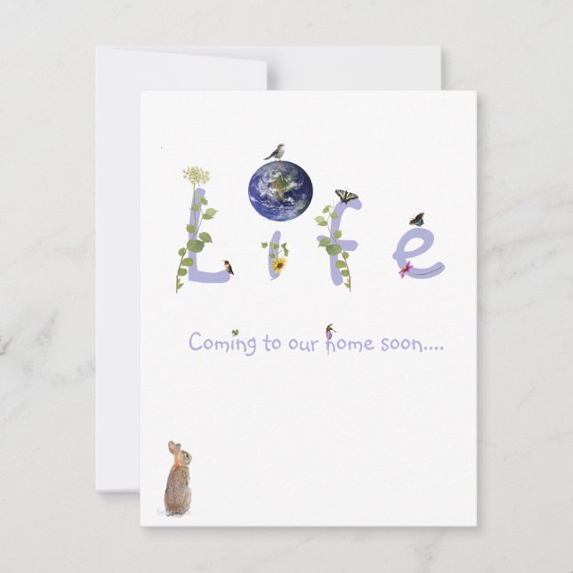 Convite Vida: Chegando em nossa casa, chá de fraldas convi (Frente)