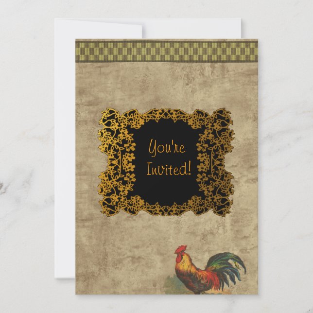 Convite Vida da fazenda (Frente)