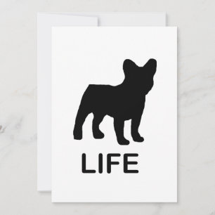 Convite vida de buldogue francês