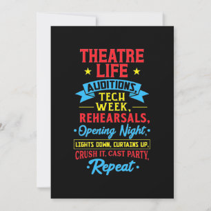 Convite Vida de Teatro para Ator