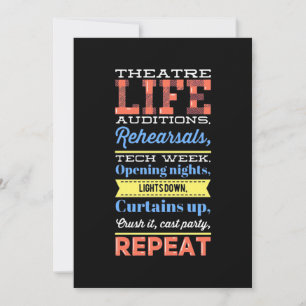 Convite Vida de Teatro Repetida