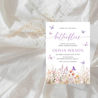 Convite Vida do Partido Chá de panela das Borboletas