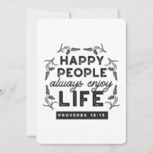 Vida Feliz com Fé – Provérbios 15:15 Arte