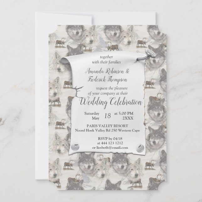 Convite Vida Selvagem Canadiana (Frente)