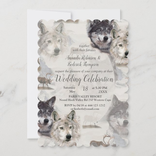 Convite Vida Selvagem Canadiana (Frente)