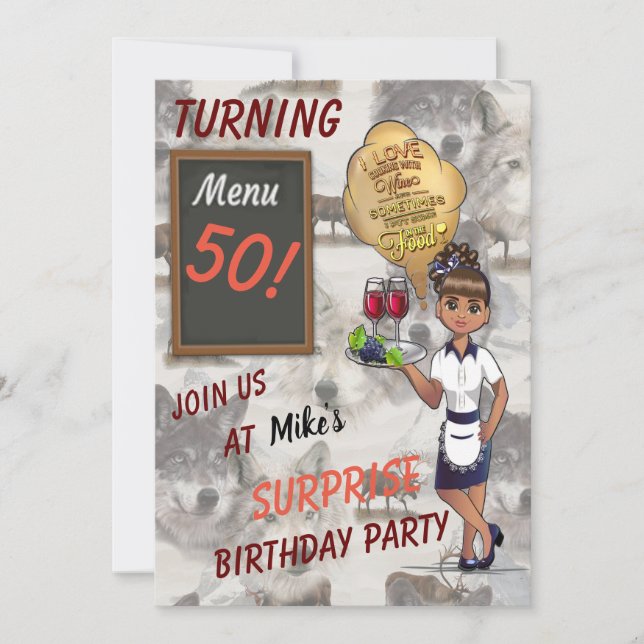 Convite Vida Selvagem Canadiana (Frente)