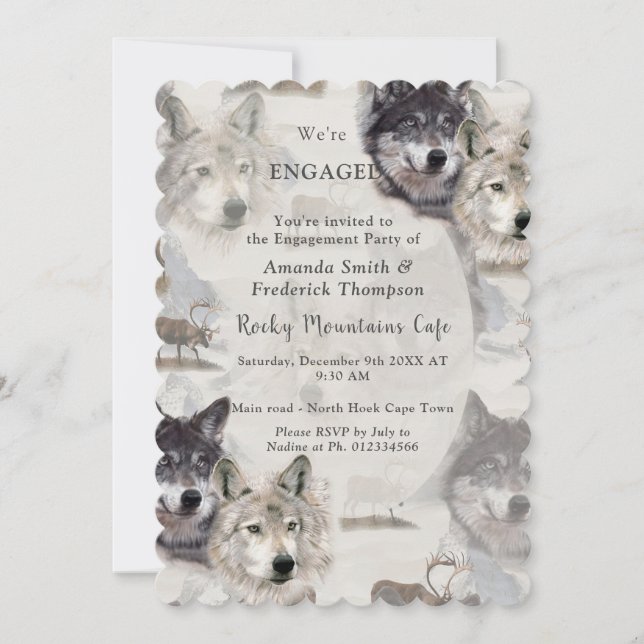 Convite Vida Selvagem Canadiana (Frente)