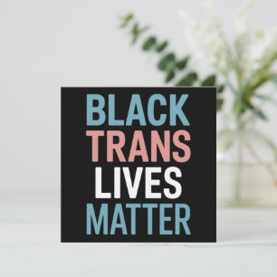 Convite Vidas de Apoio a Trans LGBTQ Preto Importam Transg