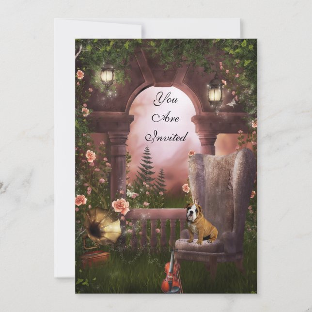 Convite Vídeo do Cachorro Violino à Lua (Frente)