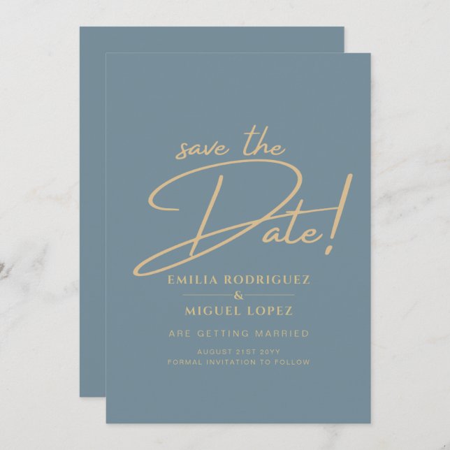 Convite Vidro Elegante de Vidro Elegante Dourado Casamento (Frente/Verso)