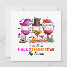 Vidro Feliz Hallowthanksmas T-Shirt