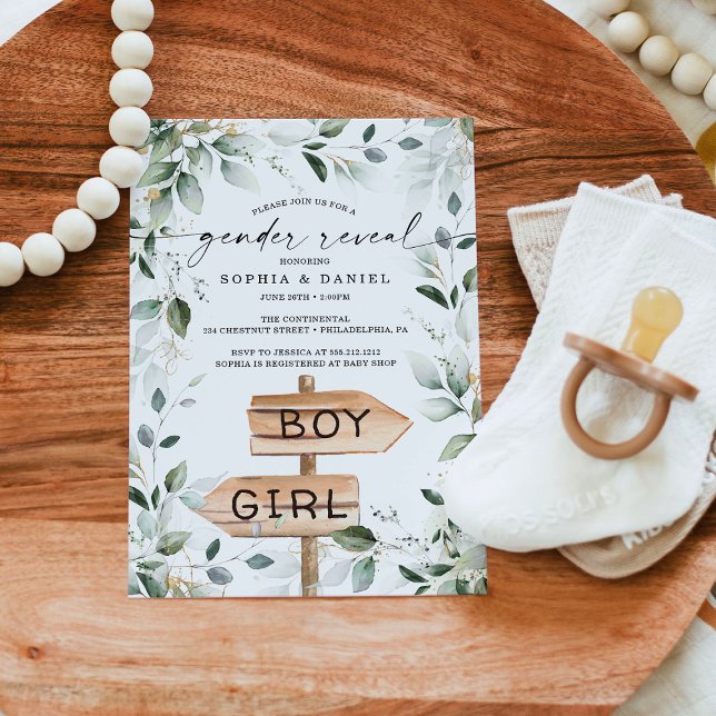 Convite Vidro Verde Sexo Dourado Chá de fraldas Revelação (Criador carregado)