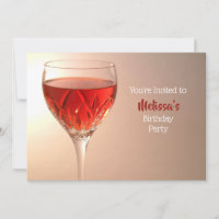 Vidro Vinho Aniversário