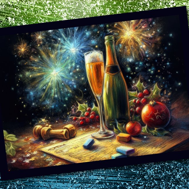 Convite Vidros de champanhe e Festa de Balde (Criador carregado)