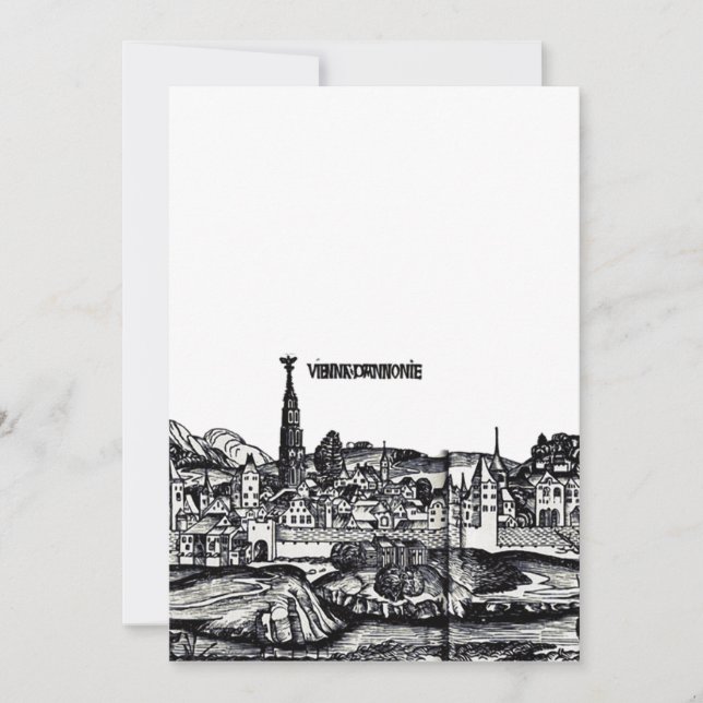 Convite Viena capital da Áustria  (Frente)