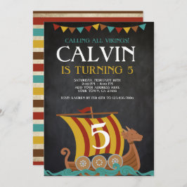 Convite Viking Birthday