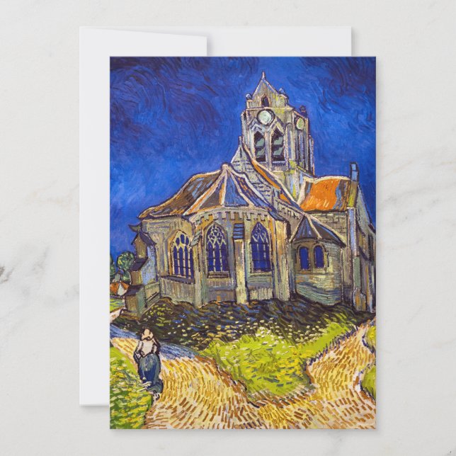 Convite Vincent van Gogh - A Igreja em Auvers (Frente)