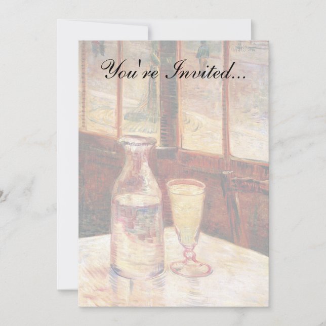 Convite Vincent Van Gogh - A Vida Estática com Absinthe (Frente)