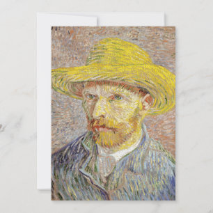 Convite Vincent van Gogh - Autorretrato com Chapéu de Pal