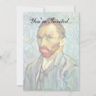 Convite Vincent Van Gogh - Autorretrato Verde Arte Fino