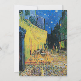 Convite Vincent van Gogh Café Terrace à Noite