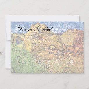 Convite Vincent Van Gogh - Campo Com Montes De Grãos