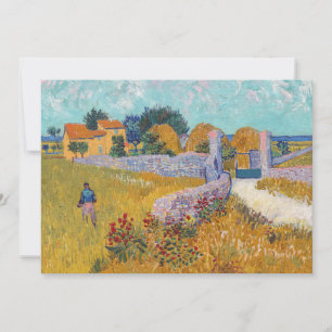 Convite Vincent van Gogh - Casa de Fazenda em Provença