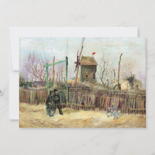 Convite Vincent van Gogh - Cena de Rua em Montmartre