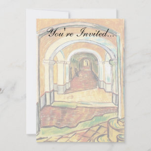 Convite Vincent Van Gogh - Corredor Do Hospital Paul Santo