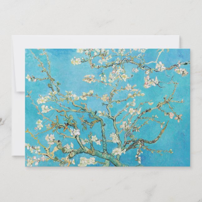 Convite Vincent van Gogh - Flor de Amendoeira (Frente)
