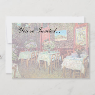 Convite Vincent Van Gogh - Interior De Um Restaurante
