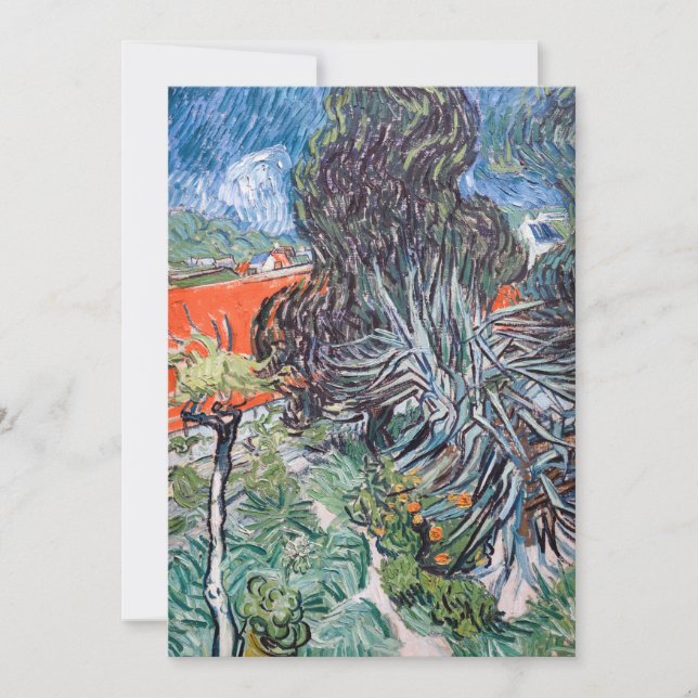 Convite Vincent van Gogh - Jardim do Doutor Gachet (Frente)
