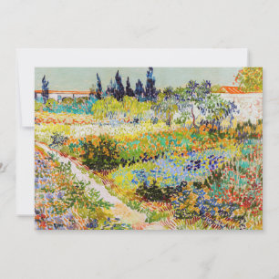 Convite Vincent van Gogh - Jardim em Arles